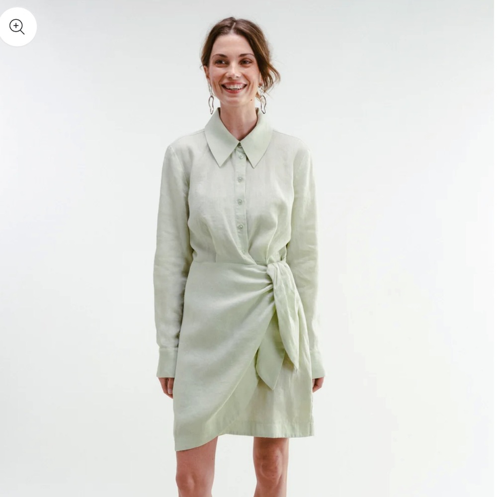 DARLING WILDFLOWER LINEN DRESS